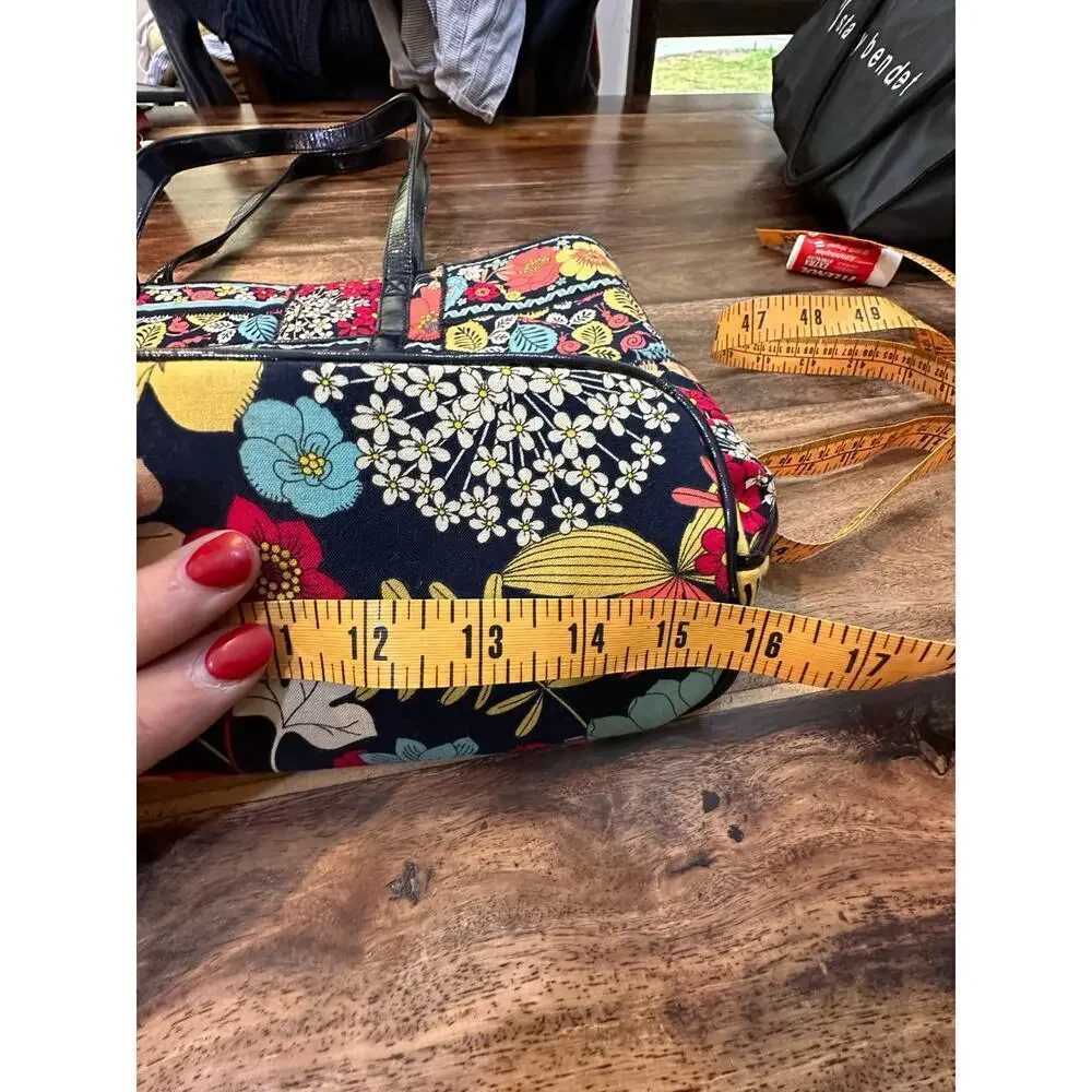 Vera Bradley Women's Multicolor Retired Flower Shower Print Shoulder Bag Purse - Picture 3 of 8